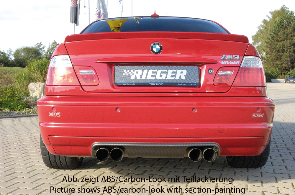 RIEGER Spoiler zadního nárazníku CS-Look pro BMW řady 3 model E46 M3