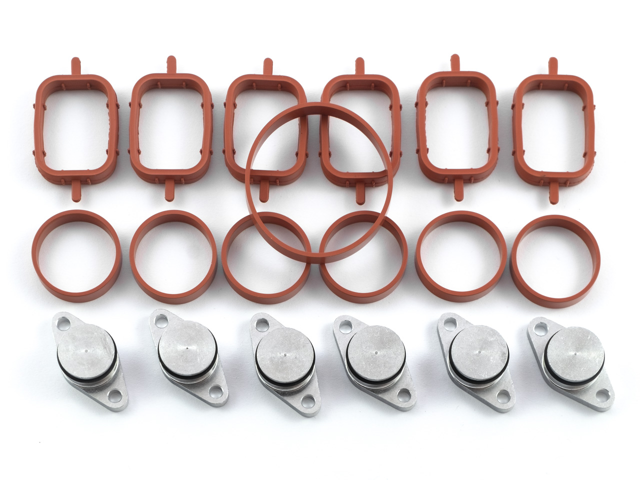 Záslepky vířivých klapek sání - BMW - 22mm - 6X - ALU