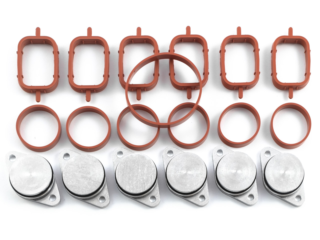 Záslepky vířivých klapek sání - BMW - 33mm - 6X - ALU