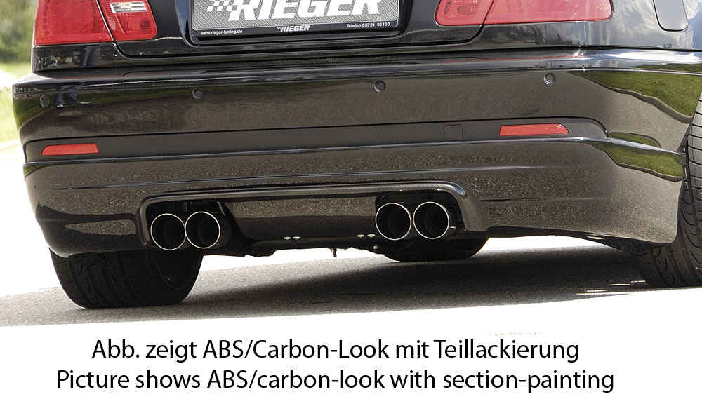 Rieger spoiler pod zadní nárazník M3-Look