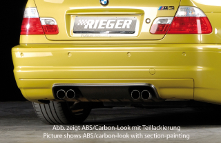 RIEGER Spoiler zadního nárazníku CS-Look pro BMW řady 3 model E46 M3