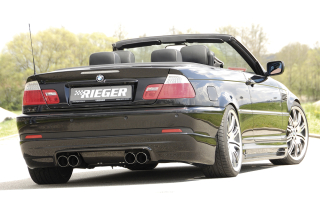RIEGER spoiler pod originální zadní nárazník M3-Look pro BMW řady 3 (E46)